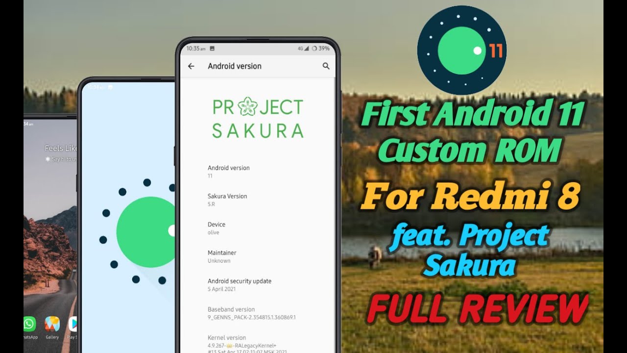 Here's The First Android 11 ROM for Redmi 8 feat. Project Sakura 😯⚡ Let ...
