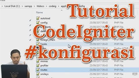 3.3 Konfigurasi Dasar Codeigniter
