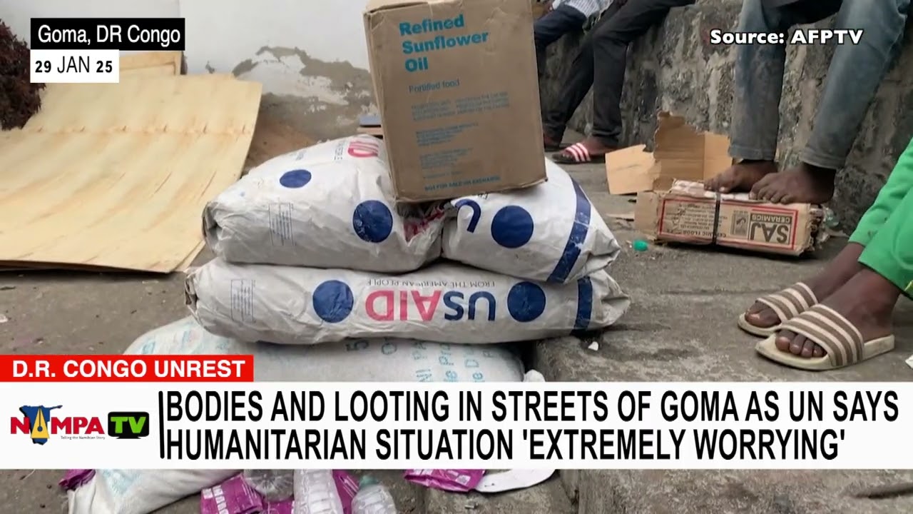 Bodies and looting in streets of Goma as UN says humanitarian situation 'extremely worrying'