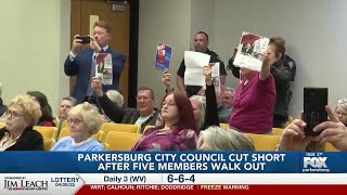 Parkersburg City Council cut short after five members walk out