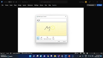 Math Input Panel in Windows 11