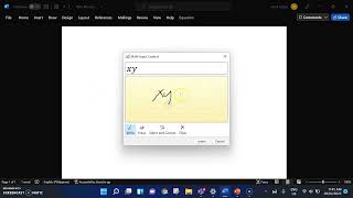 Math Input Panel in Windows 11