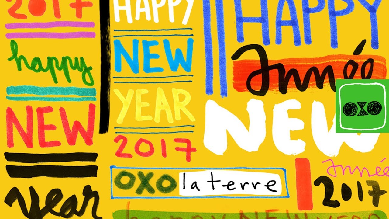 Animation et motion design pour présenter ses voeux de nouvelle année.