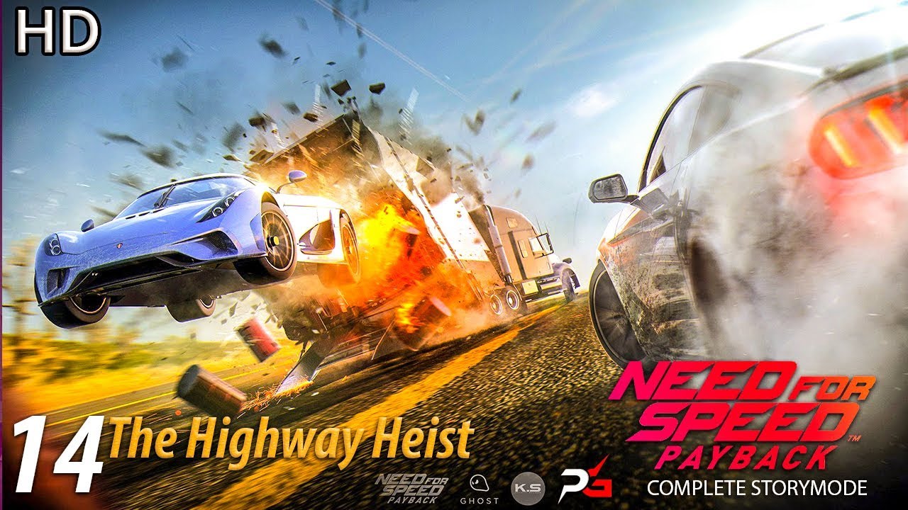 Need For Speed Payback : the highay heist level 14 - Gameplay - with savefile  -  Escape car