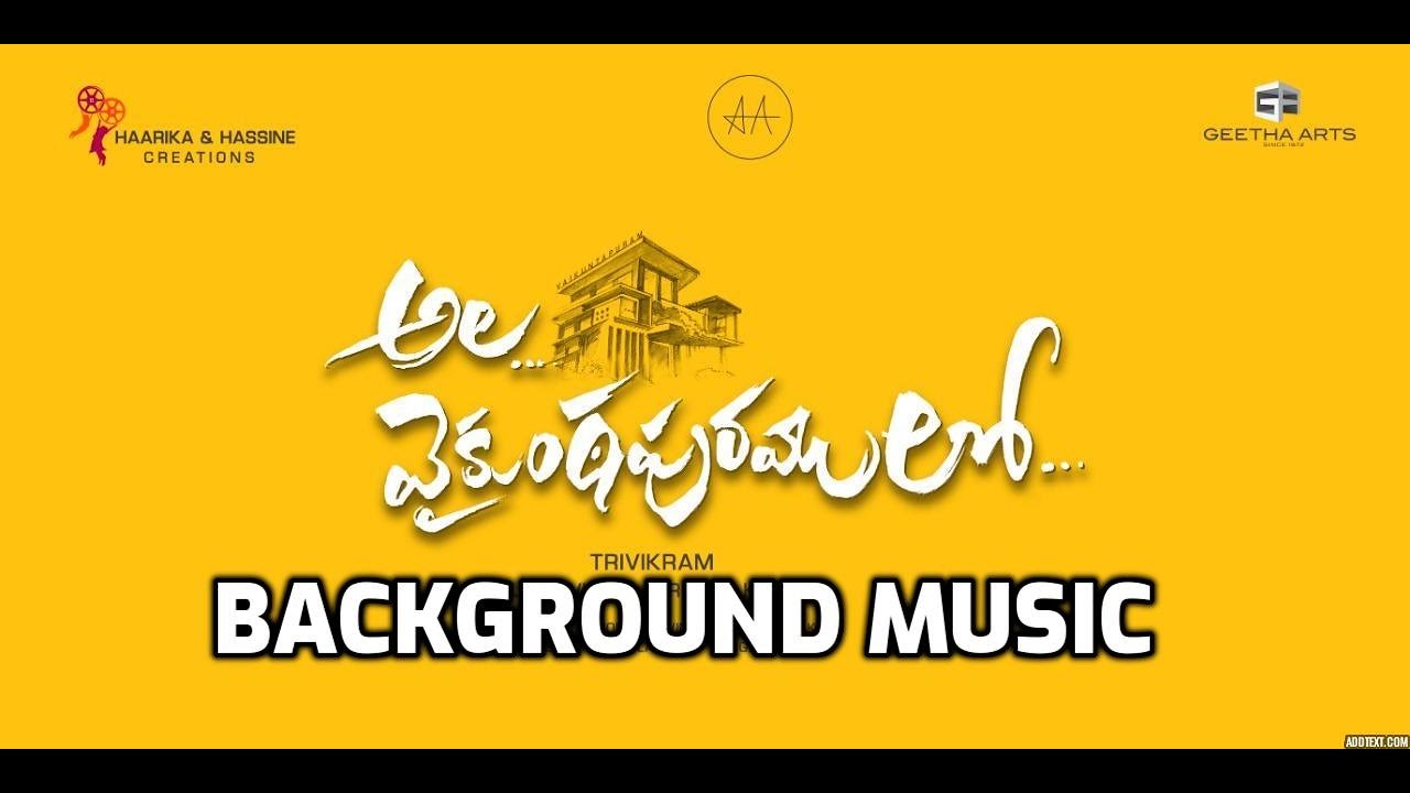 Ala Vaikuntapuramulo Full BGM | Background Score | SS Thaman | Trivikram | Allu  Arjun - YouTube
