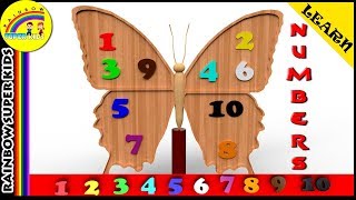 Numbers with Butterfly -Education Videos for Children - Count 123