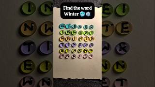 You get 5 sec to find the word Winter ❄️#iqtest #challenge #shorts