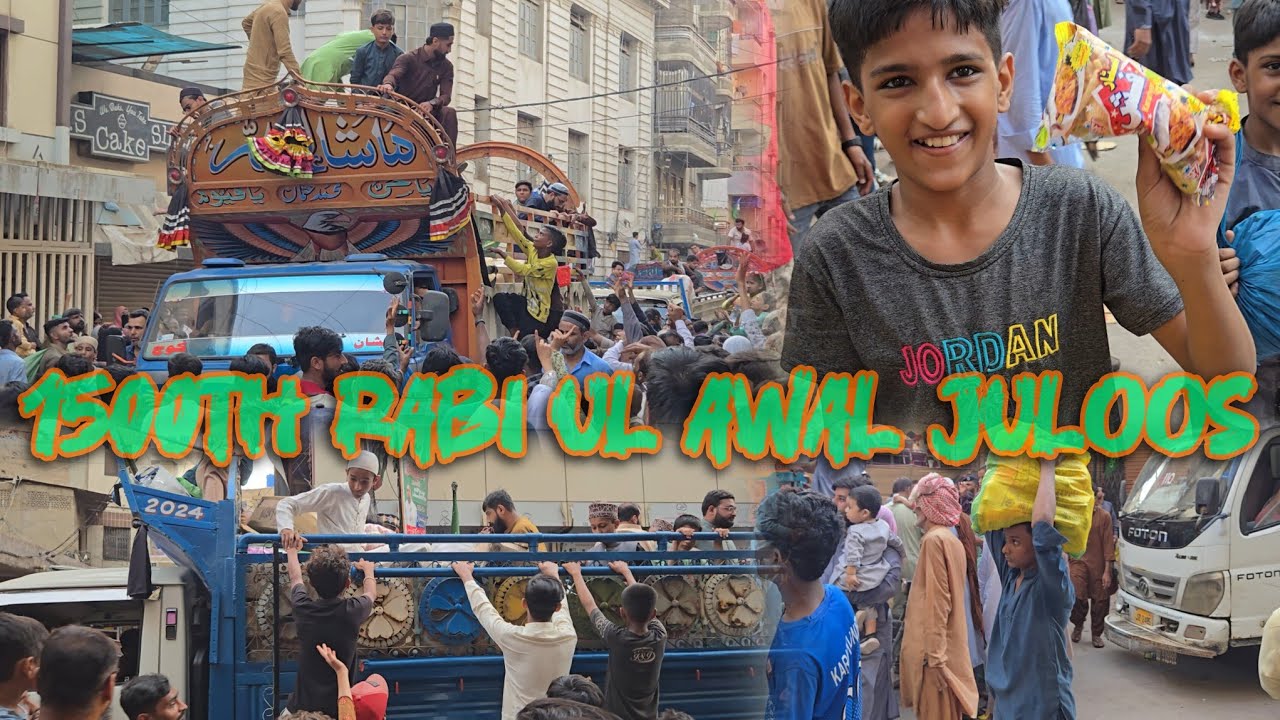 12 Rabi UL Awal 2025 | 1500th Juloos e Miled kharadar Karachi | Noor Aagaya | Vlog 