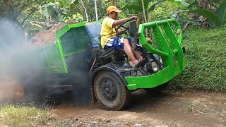 seperti asap pabrik//ledok muat pasir tanah full.