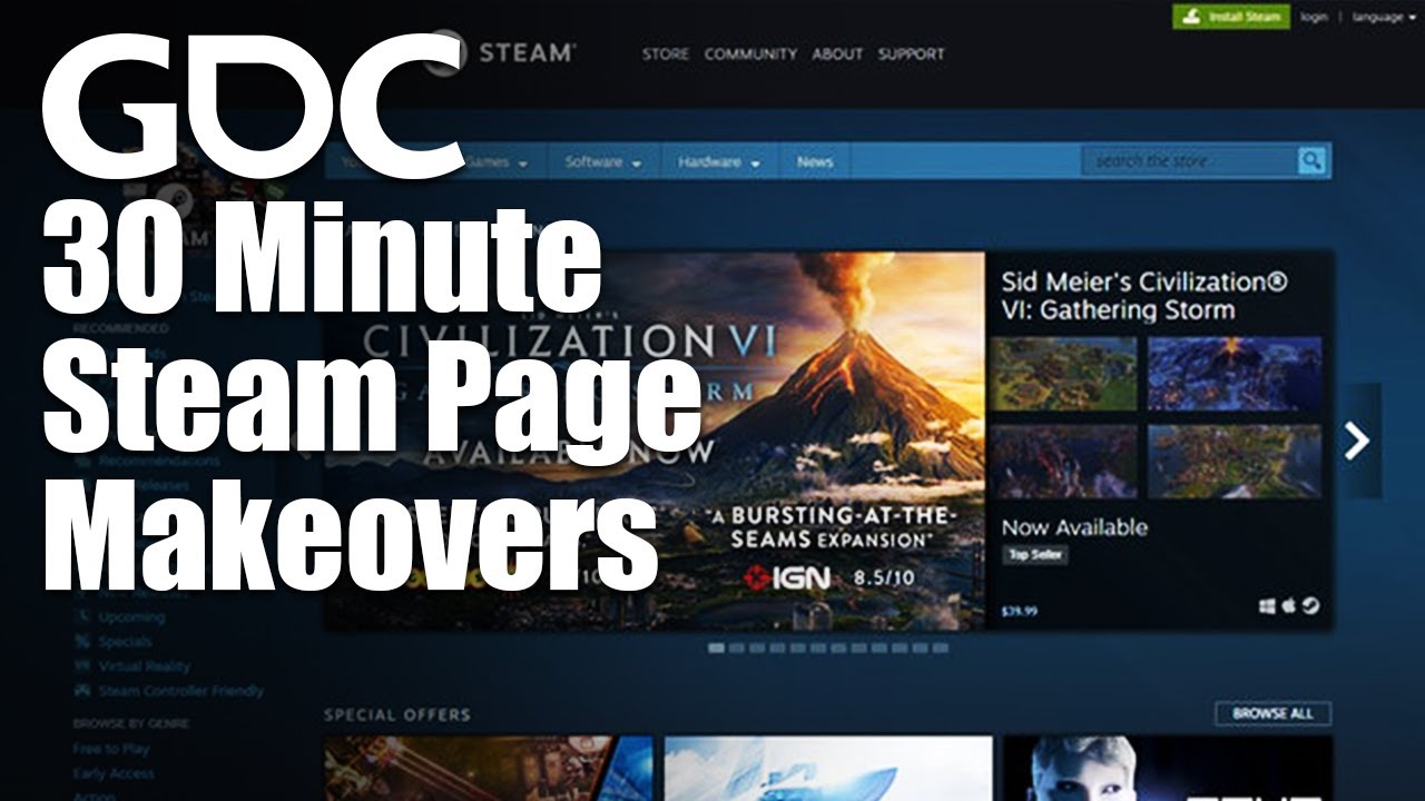30 Minute Steam Page Makeovers 