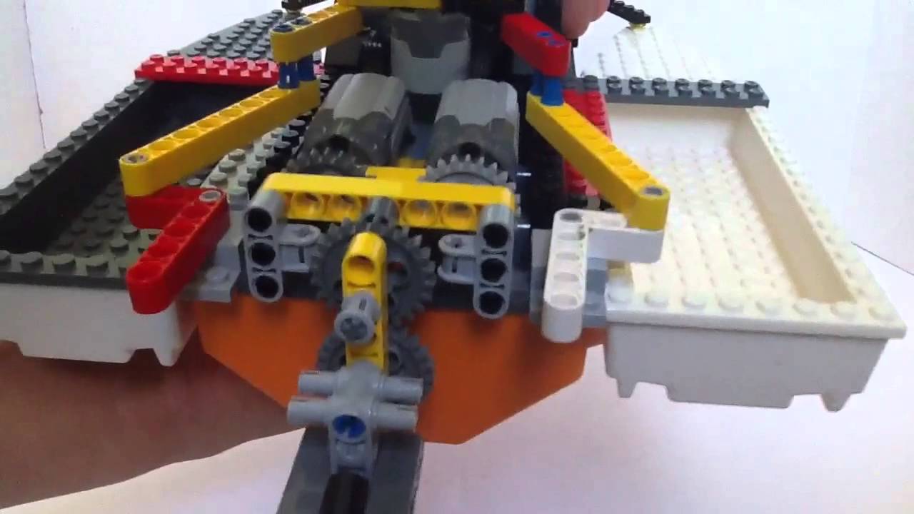retfærdig sød smag Sammensætning Lego dual rudder boat - YouTube