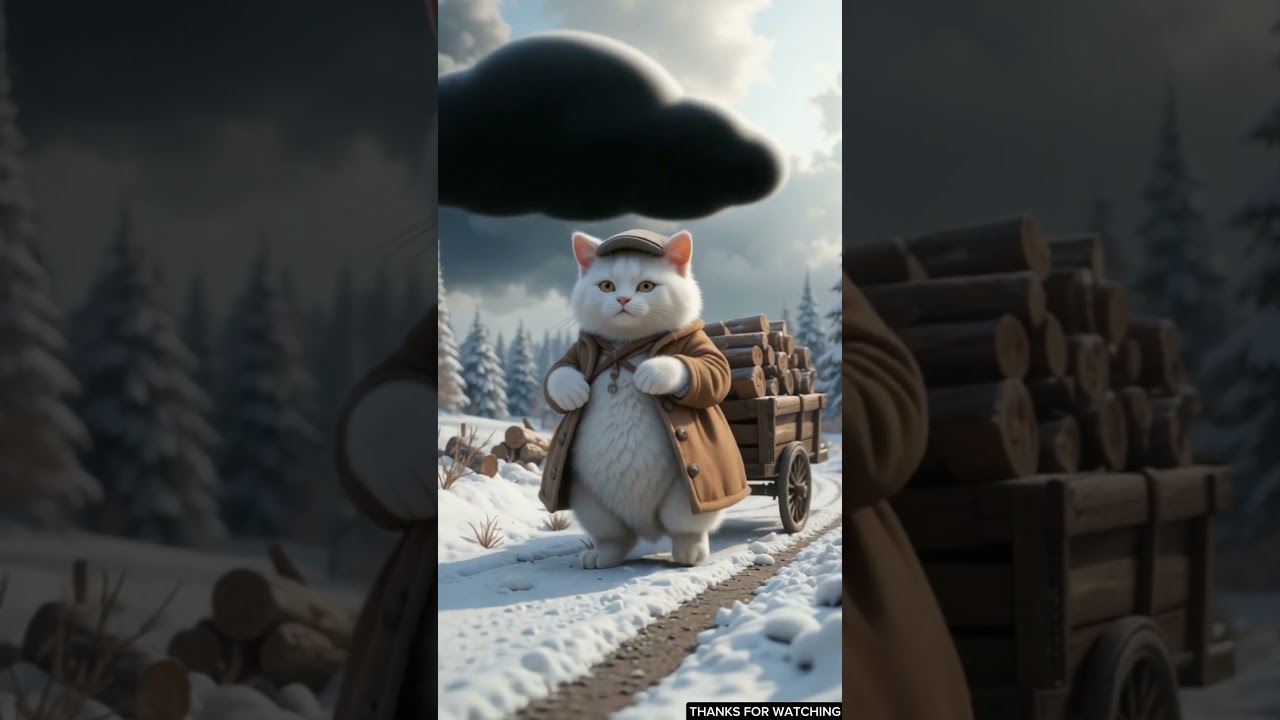 Cute Cat's EPIC Snow Survival Story