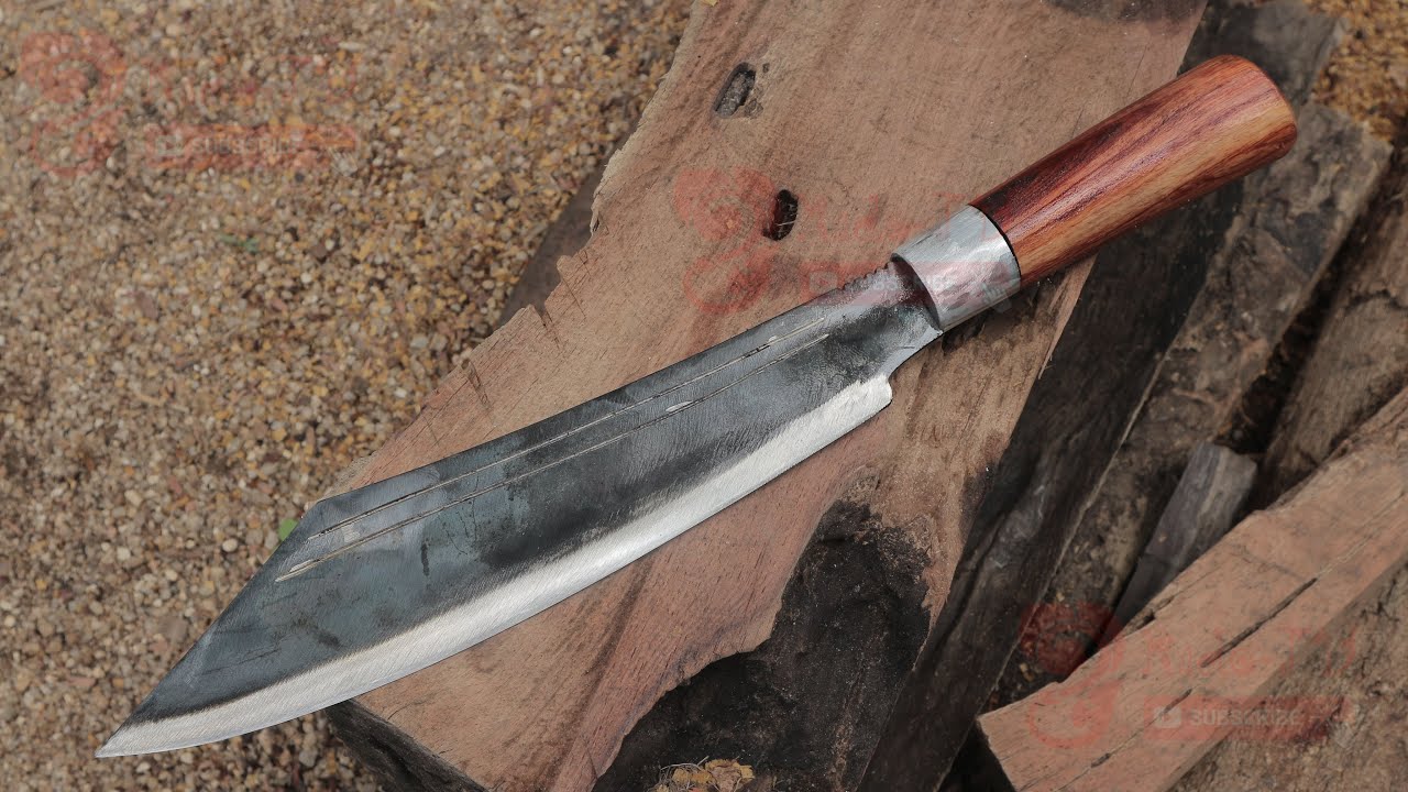 Custom Handcrafted Knives made from Hand Forged Spring Steel