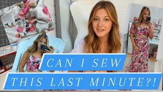 Sewing a refashion.. last minute!! By Hand London Kim dress pattern hack and a new fabric