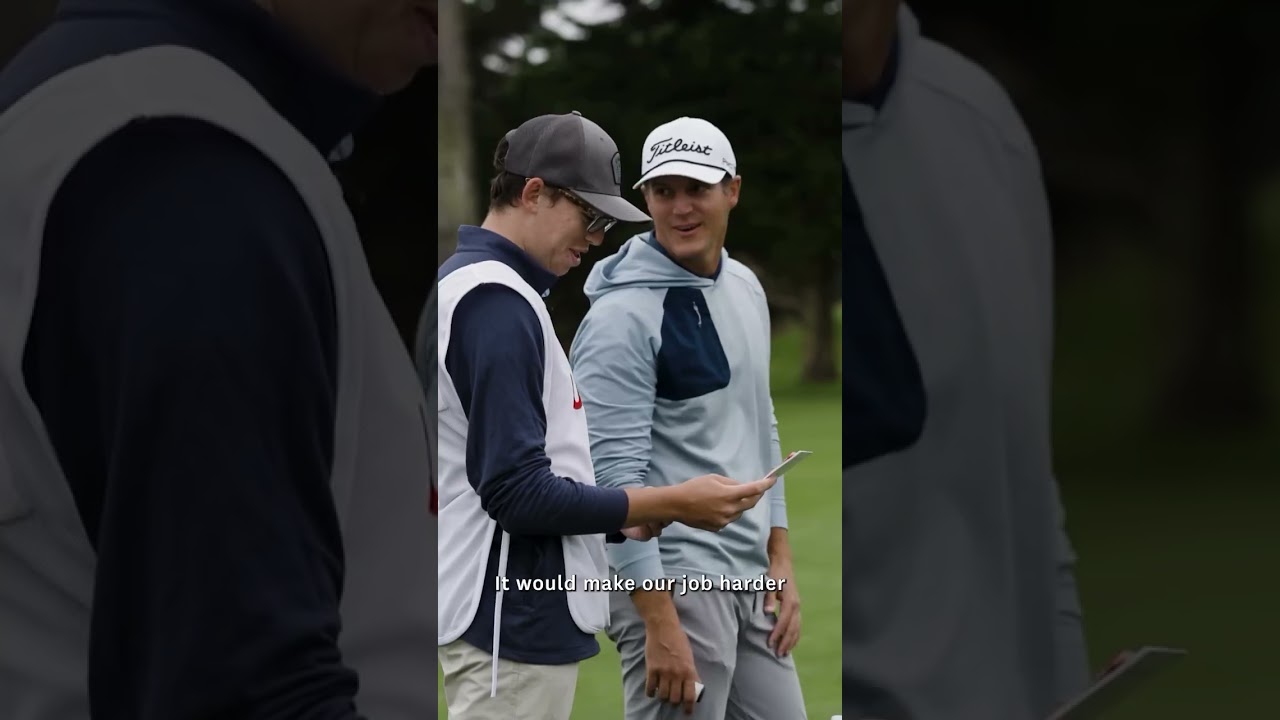 NHL referee Garrett Rank teamed up with 18-year-old caddie and Olympic member Zachary at the U.S. Am