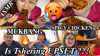 Mukbang Black Bean Korean Noodles Y Peri-Peri Chicken Asmr