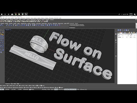 There is the way for using Flow along the Surface command for design Rings #Tutorial