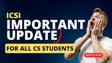 icsi important update for all cs students regarding December 2023 exam
