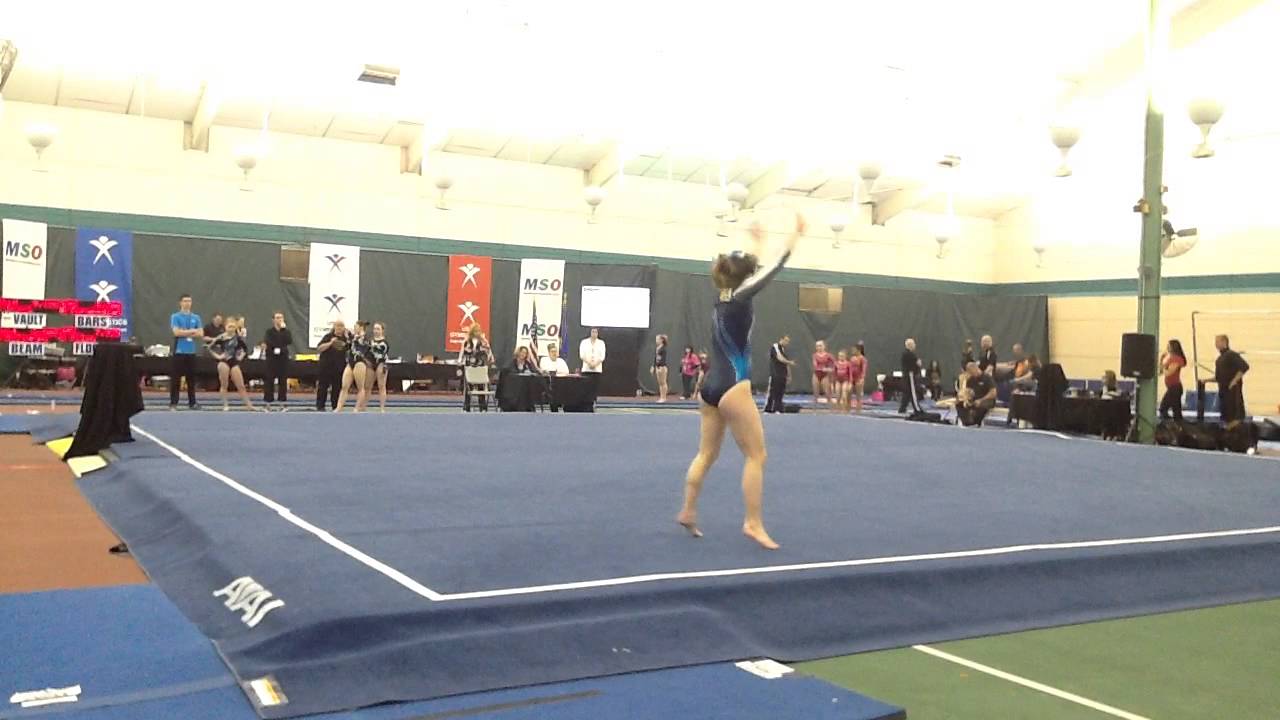 Hannah Moncur Level 9 Floor routine Brestyan Invite 2014 - YouTube