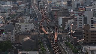 近鉄けいはんな線 新石切駅の俯瞰　Kintetsu Keihanna Line Shin-Ishikiri Station　(2019.7)