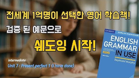 Grammar in Use Unit 7 | Present Perfect 예문 쉐도잉 | 영어 말하기 연습