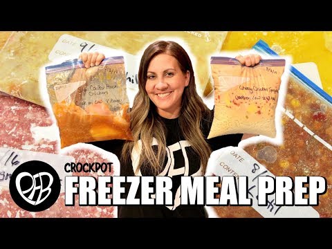 EASY CROCKPOT FREEZER MEALS | CHICKEN CROCKPOT SLOW COOKER RECIPES | Cook with Me