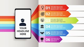 Create 6 Colorful Options Infographic Slide in PowerPoint | Table of Content Slide