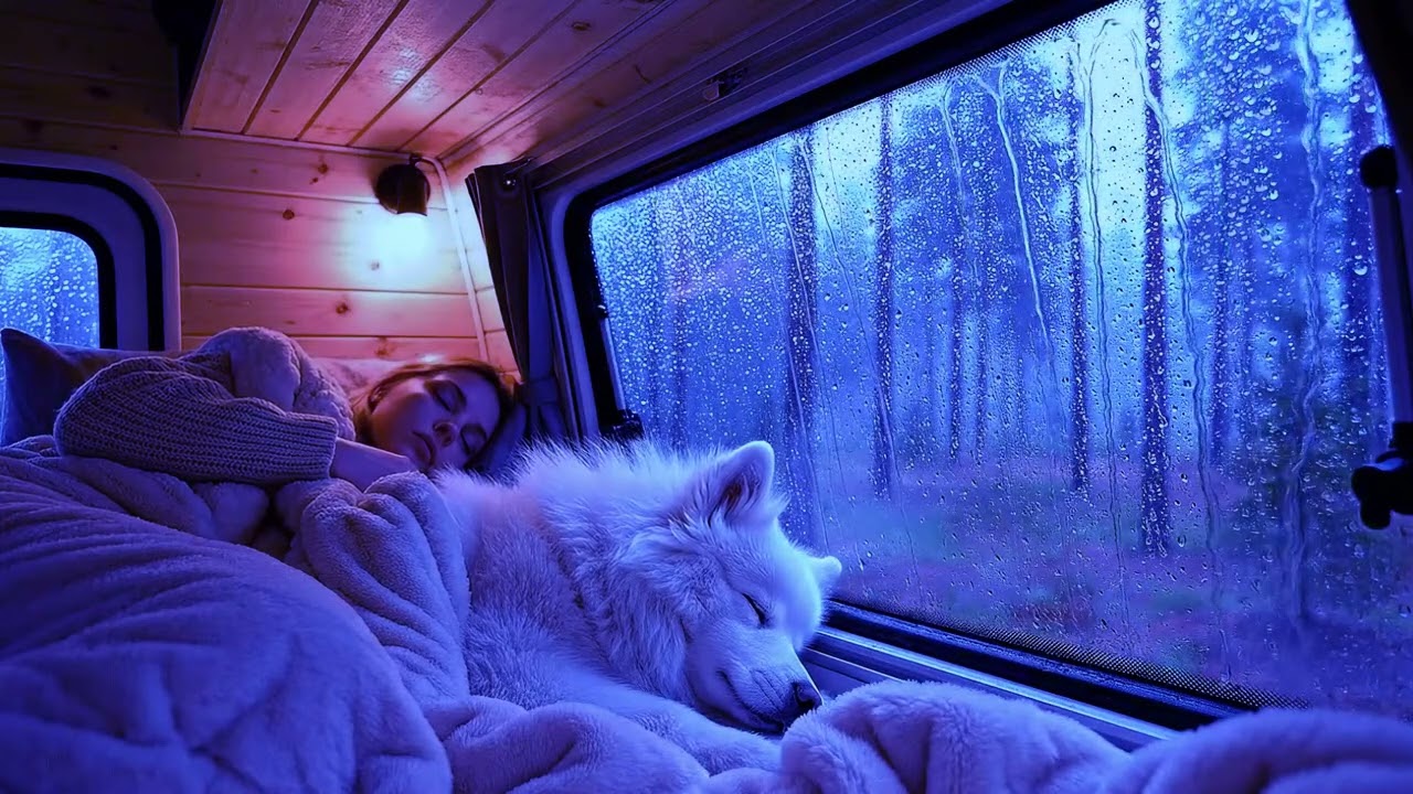 Heavy Rain and Thunderstorm for Sleeping – Night Rain Mood | Stress Reduction