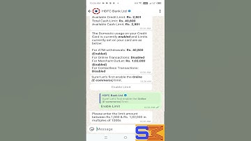 How to enable the domestic use in HDFC bank Credit Card|  hdfc bank card ka domestic use enable kare