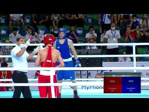 08-07-2021BOXING (57kg)Quarterfinals SABA EREMEISHVILI მესამე ბრძოლა ევროპის ჩემპიონატზე უკვე რუსთან