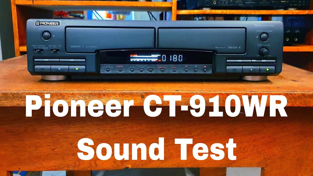 Pioneer CT - J910WR Double Cassette Deck Made In Japan Sound Test