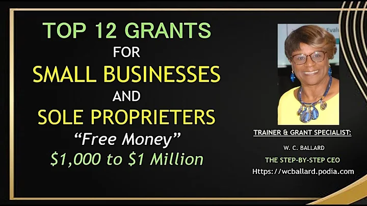 TOP 12 BUSINESS GRANTS 2025 FOR SMALL BUSINESSES AND SOLE PROPRIETORS from $1,000 to $1 Million