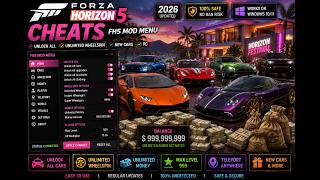 Forza Horizon 5 Cheats 2026 | NEW FH5 Mod Menu 🚘 Unlock Every Car + Unlimited Wheel Spins | PC screenshot 4