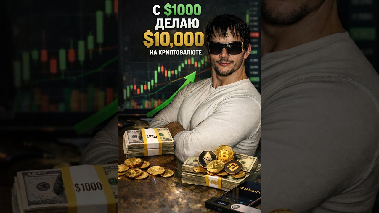 Стрим! Мукбанг. Скальпим Трейдим БИТКОИН из 1000$ делаем 10 000$