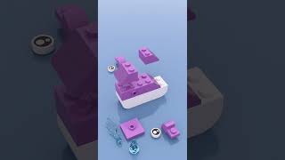 The Cutest LEGO Whale Build (Only 18 Bricks!)