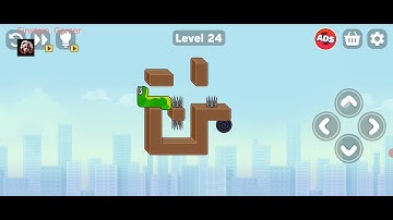 Snake Puzzle Slither to Eat level 24 Walkthrough Solution 