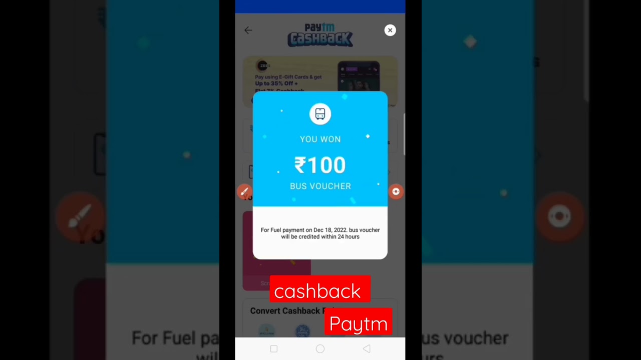 cashback 100 bus tickets get of paytm l @indoretechnicallover