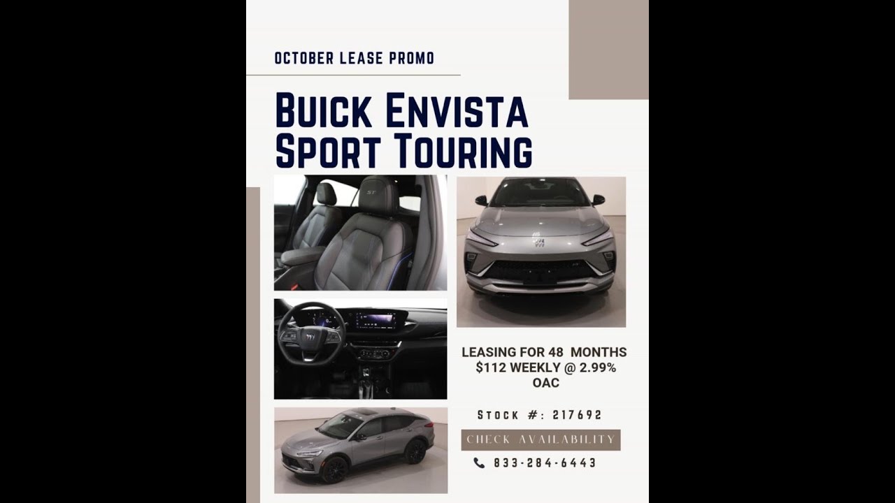 Buick Envista Sport Touring : Lease from $112 weekly @ 2.90% for 48 months
