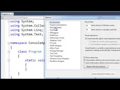 Tip 1 :- How to keep track of Miscellaneous files efficiently in Visual Studio ?