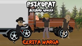 Diburu Psikopat | Cosplay Warga Part 5  | Cerita Warga | Cerita Misteri | Animasi Horor