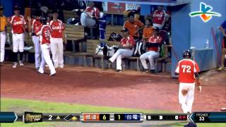 20140718-2 爆米花 威達vs台電 2上 余賢明再敲一支安打請台電吃大局 威達6:1領先