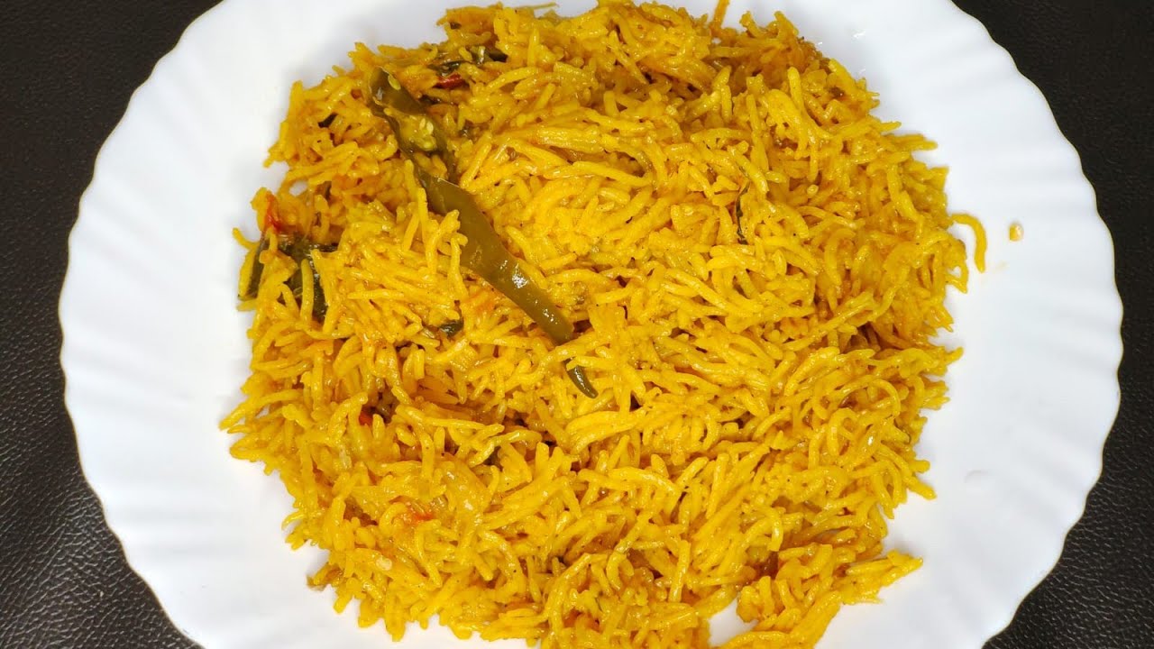 Kuska Rice / plain biriyani / lunch box recipe / plain kuska rice in
