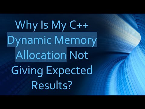 Why Is My C++ Dynamic Memory Allocation Not Giving Expected Results?