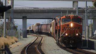 Epic Meet - BNSF DAYGO south and OSD-bound COASTER at SD Old Town Station!