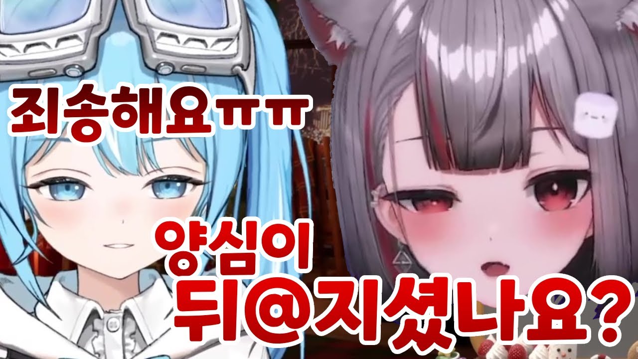 삐진 시로와 달래는 타비