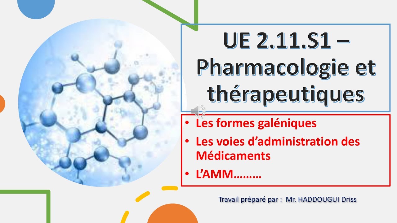 Pharmacologie et thérapeutiques sujets de partiels UE 2.11.S1 - YouTube
