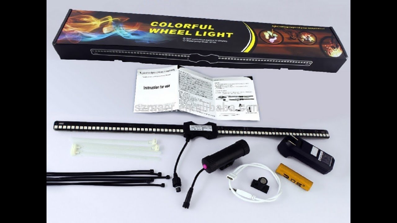 YQ8003 bicycle wheel light YouTube