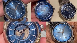 Hands-on with some new Omega Seamaster Summertime Blue watches