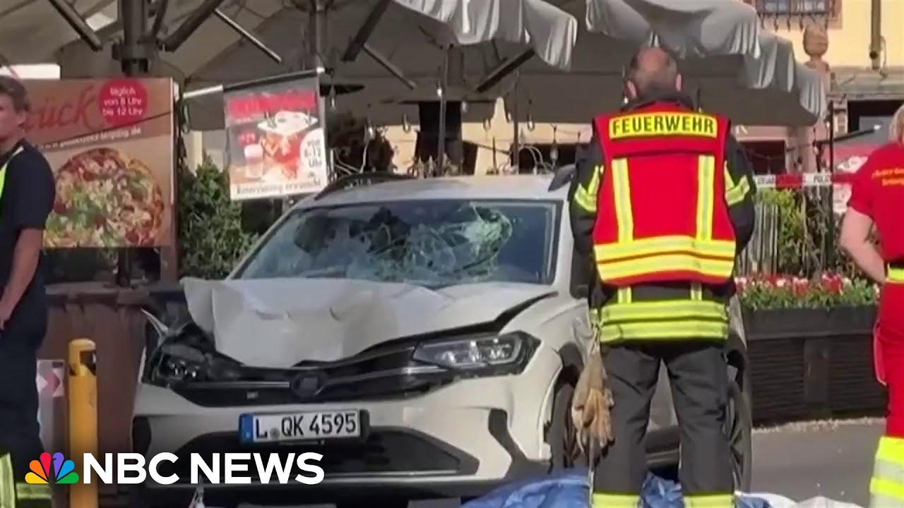 German authorities have a suspect in custody after two are killed in car ramming