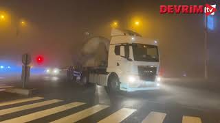 Gece Saatleri̇nde Yoğun Si̇s Etki̇li̇ Oldu